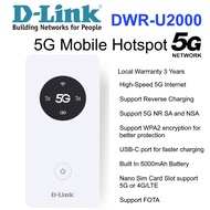 D-Link DWR-U2000 5G NR MiFi Mobile Portable Hotspot Router