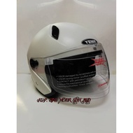 HELMET YEMA G668 SINGLE VISOR HELMET (WHITE)