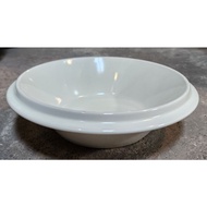 Plate Bowl White Deep Bottom Pasta (9 3.2 Inches) (11 2.2