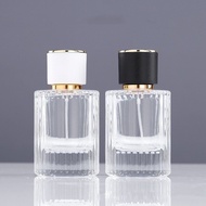 travel size perfume perfume atomiser bayonet glass perfume bottle 30ml 50ml 100ml cylindrical stripe