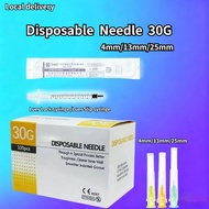 COD 10/100pcs 30G Disposable beauty Needle 4/13/25mm can be used 1cc syringe Luer Lock /Luer Slip Lo