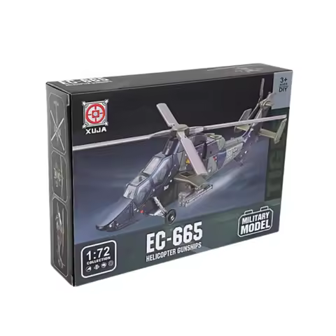 1/72 EC-665 Tiger Helicopter Model Creative Military Series Building Blocks Home Decor Assembled Toy