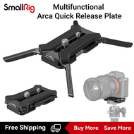 SmallRig Arca Quick Release Plate with Foldable Quadruped Support for Tripod Ball Head 38mm Manfrotto Base Mount 3913