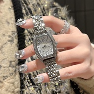 Rhinestone Watch Barrel Type Wrist Watch Watch Full Diamond Strobe 2025 Student Watch 25.9.9
