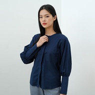 KEMEJA Femmi Women's Navy Lynda Oxford Shirt