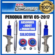 KYB RS ULTRA PERODUA MYVI 1.3 1.5 MYVI LAGIBEST 05-2017 ABSORBER FRONT / REAR + SILICONE BOOT + MOUNTING HEAVY DUTY