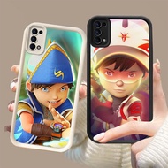 DK-88 Justice Boboiboys Silicone Casing black and white for OPPO Realme Reno Find Narzo N63 5 N53 6 