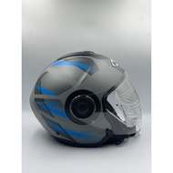 HJC Helmet I40 Remi MC2SF Open Face - Double Visor (ECE 22.06)