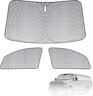 6 Layers Sun Shade 1992-2005 | 3-Piece Econoline/E-Series E-150 E-250 E-350 E450 Van Window Covers w