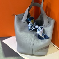 Hermes 2025SS 春夏新色（藍灰blue grey)Gris pantin Picotin 18 PM