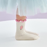 CACO-MIT Beach Curling Contrast Color Socks-Children [L3PO017]