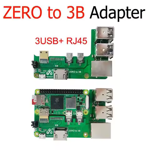 Raspberry Pi Zero 2w to 3B/4B/5 interface adapter Zero to Pi3/Pi4/Pi5 Expansion Board Pi Zero Pi0 US