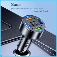 USB Car Charger USB Car Charger Super Fast USB Type C Car Charger Adapter Multi-Ports 100W 5 Ports C
