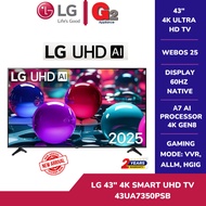 LG 43" 4K SMART UHD TV 43UA7350PSB