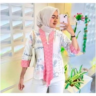 WOMEN'S OUTER BATIK CROP TOP BOLERO TOP