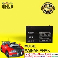 Aki Mainan Mobil Anak 6V 7Ah Aki Mobil Mainan Anak VRLA SINUS MS7-6