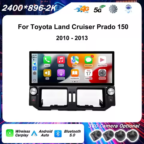 UIS7870 12.3" Android14 For Toyota Land Cruiser Prado 150 2010-2013 Car Radio Video Multimedia Playe