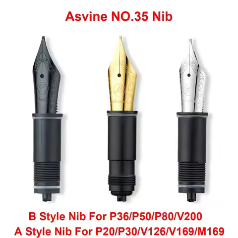 Asvine Fountain Pen Replaced Nibs, EF/F/M Nib For Asvine P36/P50/P80/V200/P20/P30/V126/V169/M169 Acc