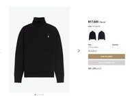 全新Fred Perry 棉質羊毛高領毛衣