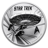 AFZA 2016 TUVALU 1 Oz SILVER 999 STAR TREK: U.S.S. ENTERPRISE BU