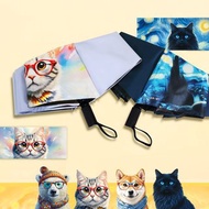 雙龍萌寵防曬自動開收傘柴犬貓咪北極熊抗UV自動傘雨傘B6290NK