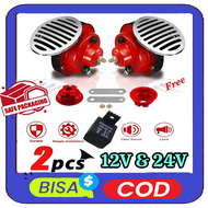 KLAKSON KEONG MOTOR  MOBIL DOUBEL NGE BASS HIGH QUALITY 12 VOLT  UNTUK TRUK BUS / KLAKSON KEONG SING