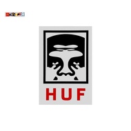 Huf worldwide x 0bey giant logo sticker streetwear sticker