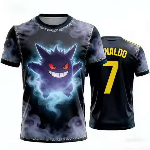 New Pikachu Special Edition Football Jersey T-shirt 2026 Ronaldo No.7 Men's/Women's Football Jersey 