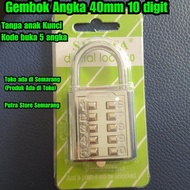 40mm 10 digit number padlock 40mm pin padlock large code padlock 10 digit padlock house fence etc.