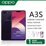 Oppo A3S 6GB RAM + 128GB ROM 6.3 Inch 20MP Smart phone Telefon LTE  With 1 year Warranty Original