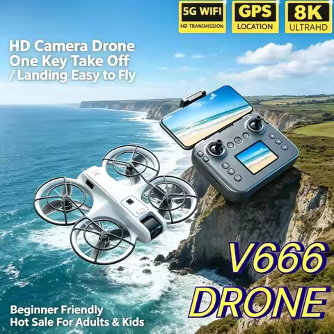 Original V666 Mini Brushless RC UAV 8KUltra HD 5G Wireless FPV Auto Obstacle Detection Stable Hover 