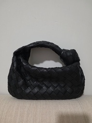 Botega Veneta Jodie Mini Black Leather Woven Handbag BV