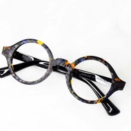 ELEMENTS Eyewear 琥珀色 復古粗圓框眼鏡 日本手造