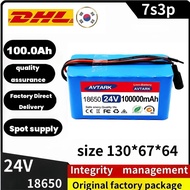 /2026 24V 100Ah 7s3p 18650 lithium battery 2025 new High Capacity 24V 100000mAh lithium-ion recharge