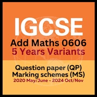ADDITIONAL MATHEMATICS 0606  IGCSE [PAPER 1,2] PAST YEAR PAPER [LATEST 5 YEARS]