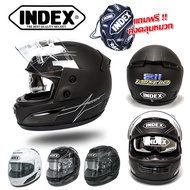 หมวกกันน็อค INDEX รุ่น 811 i-shield แว่น 2 ชั้น คละสีราคาไม่แพง!! ดำเงา One