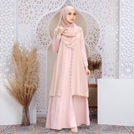 Jubah Abaya Hitam Baju Raya 2025 Sejuk Selesa Kaftan Jubah Muslimah Abaya Dress Putih Perempuan Plai