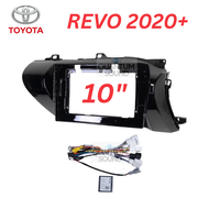 หน้ากาก TOYOTA REVO 2020+ สำหรับใส่จอขนาด 10 นิ้ว พร้อมปลั๊กตรงรุ่น แคนบัส