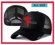 SHANUM STORE9 Topi Jaring Trucker Dewasa Pria Wanita Logo HIBIKI WHISKY / Topi Jaring Pria / Topi T