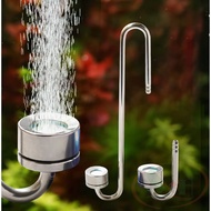 Sủi Co2 Inox MUFAN | Cốc Sủi CO2 Siêu Mịn Dài 25cm/30cm/35cm- Dạng Treo Cho Bể Thuỷ Sinh Bể Cá