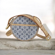 「JL精品代購」極新 LV 丹寧圓餅包