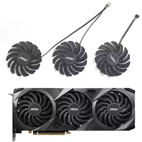 For MSI RTX 3070 3080 3090 VENTUS 3X GAMING GRAPHICS COOLING FAN NEW PLD09210S12HH 4PIN 85MM RTX3090