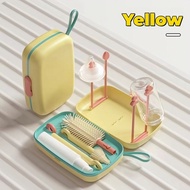 6 in 1 Travel Home Baby Bottle Brush Set Silicone Brush Portable Bottle Brush Cleaning Set