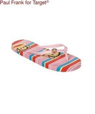 美國現貨《Paul Frank for Target 大嘴猴》Women`s Paul Frank Flip Flops 女款夾腳拖鞋【5】另有一雙7號現貨在台