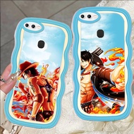 D-18 One Piece Ace Transparent Casing for OPPO A12S A7n A12 F7 A5S F9 Pro F5 A7 Case