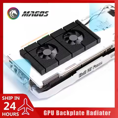 Computer Graphics Card Memory Backplate Radiator for RTX 3080 3090 Series GPU VRAM Cooler, Aluminum