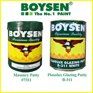 ∇ ✔ ๑ Boysen Plasolux Glazing Putty #311 or Boysen Masonry Putty #7311 Quart 1 Liter