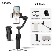 Hohem ISteady สมาร์ทโฟน X3ซีรีส์เครื่องกันโคลง AI กล่องใส่โทรศัพท์3แกนไม้เซลฟี่ในตัว & ไฟเติมแม่เหล็