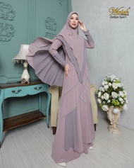 Baju Gamis Syari Set Khimar Daliya Syari by Wwiek Muslimah