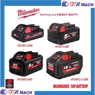 MILWAUKEE FUEL M18 BATTERY M18 HB3(.0AH) M18 B5(5.0AH) M18 HB8(8.0AH) M18 HB12(12.0AH)